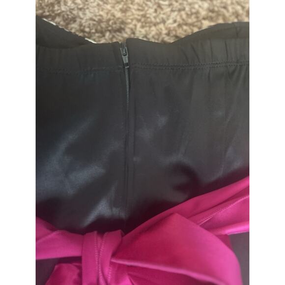 Ruby Rox Dress Women’s 7 Strapless Sweetheart‎ Pink Black Animal Print Sequin - Picture 6 of 7